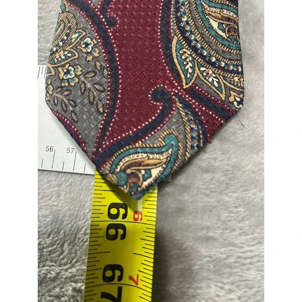 Steven Windsor Burgundy Paisley Necktie‎ Formal Business Professional Men's Tie